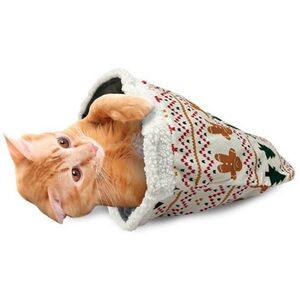 Meow Holiday Cat Sack Pet Tunnel